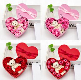 Valentine Day Gifts Soap Flower Wedding Birthday Days Artificial Rose Gift Valentines Day Decoration HH9-3545