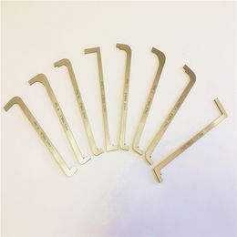 8 PCS/Lot MKB Tools Stainless Steel Tension Handle Locking Aid Hook Extractor Kit Lock Pick Tool Key Remover Locksmith Tools China Supplies