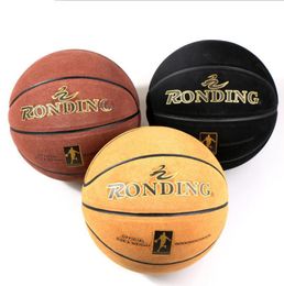 Size 7 Cowhide Basketball Ball Fine Quality Wear-Resisting Basketballs For Training Skid-Proof Hard-Wearing Men's Indoor Outdoor