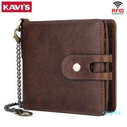 Small Wallet Men Crazy Horse Wallets Coin Purse Quality Short Male Money Bag Rifd Cow Leather Card Cartera Boys