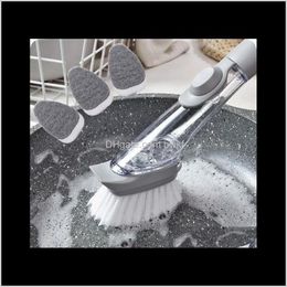 Brushes Household Tools Housekeeping Organization Home & Garden Drop Delivery 2021 Matic Liquid Artifact Non-Stick Oil Wash Kitchen Cleaning