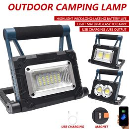 Powerful 3600mAh Solar LED Flood Lamp Outdoor Waterproof Lantern USB Rechargeable Bulb Tent Light Emergency Portable Lanterns Floodlights