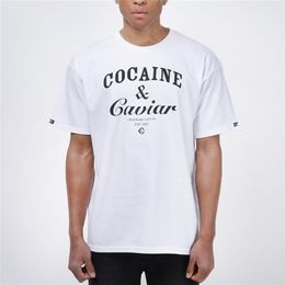 Hip Hop Streetwear COCA CAVIAR Women Top Unisex White Black Sweatshirt Off Urban Printing Letters Print T-shirt Men 210714