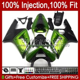 OEM Injection Mould For KAWASAKI NINJA ZX 6R 6 R 600 CC ZX600 ZX-6R 2003 2004 Bodywork 8No.92 ZX636 ZX 636 600CC 03-04 Body ZX600C ZX-636 ZX6R 03 04 Fairing Kit light green