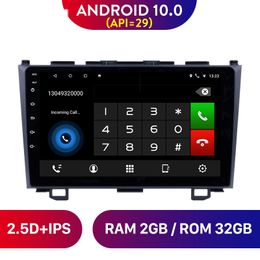 9 "Android 10.0 IPS Araba DVD Oynatıcı Radyo GPS Navigasyon Teyp Kayıt Cihazı Honda CR-V 3 RE CRV 2007 2008 2009-2011 Destek OBD2