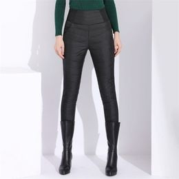 Garemay Warm Pants For Women Classic Trousers Female Plus Size Autumn Winter Women's With High Waist Black 211115