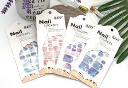 22 Tips/Sheet Toe Nail Sticker Album Designs Manicure Accesoires NailArt Stickers Wraps DIY Women Salon Loveliness
