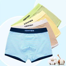 Boys Underwear 100% Cotton Boxers Brief Boys Clothes Comfortable Kids Shorts Bottoms for 3 4 6 8 10 12 14 Years Old RKU173003 211122