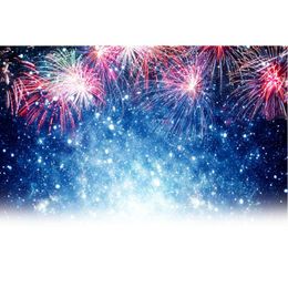 Party Decoration Happy Year Backdrop Brilliant Fireworks In The Sky Pography Background Christmas Decor Xmas Po Booth Studio Prop