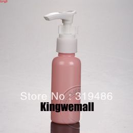 2022 botellas de loción al por mayor de color rosa Venta al por mayor 300 unids / lote Capacidad 50ml Mascota vacía Pastel de plástico Pink Pink Shampoo Envase con tapa de la bomba para el cosmético PackagingBood QTY