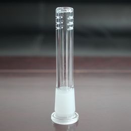 -Smoke Clear Glass Down Stem 4 pollici lungo per occhiali Beaker Bongs Tubi d'acqua