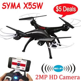 SYMA X5SW X5SW-1 2.4G 6-Axis Gyro 4ch immagini in tempo reale Restituire RC FPV Quadcopter Drone WiFi con fotografica HD DRONES