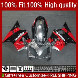 Injection Mould Fairings For HONDA CBR 600 F4i FS CC F4 i 600F4i CBR600 F4i 04 05 06 07 55No.53 CBR600F4i 600CC 2004 2005 2006 2007 CBR600FS 04-07 OEM Red blk silver Body Kit