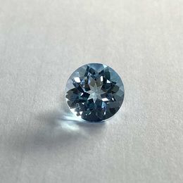 Round shape brilliant cut 8mm 2.3 carats natural sky blue topaz gemstone for Jewellery making H1015