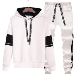 Jogging Clothing 2 Pieces Suit Man Tracksuit Sweatshirt Sweat Pants Sets Mens Guangzhou Clothes Men's Hoodies With Hood Sportswear 2021