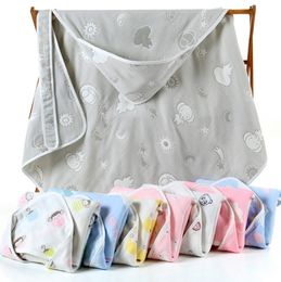 The latest 90x90CM size blanket, baby six-layer gauze swaddling quilt warm, a variety of styles to choose from, support customization