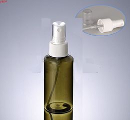 300pcs/lot 100ml Empty plastic Split charging Green bottle, 100cc Spray Bottles with White Sprayergoods