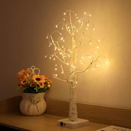 Night Lights Led Fairy Light Birch Tree Lamp Holiday Lighting Decor Home Party Wedding Indoor Decoration Christmas Gift