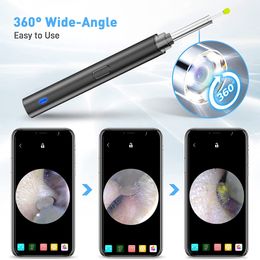WIFI Visual Ear Cleaner Ear Wax Removal Tool Endoscope HD Camera Wireless Ear Stick with 6 LED Lights Clean Care
