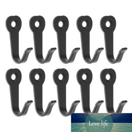 10Pcs/lot Key Hooks Hangers Black Wall Mounted Hooks Rustic Key Coat Bag Hat Hanger Rustic Clothes Hooks Wall Hanging Factory price expert design Quality Latest