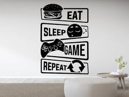 Wall Stickers Game Area Letters Home Living Room Art Decoration Boy Hall Yx05