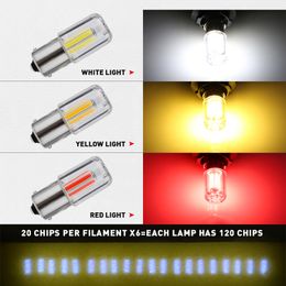 2PCS High Quality Car LED Turn Light Super Bright COB 1156 Siganl Lighting IP67 Waterproof Suitable for Most Models