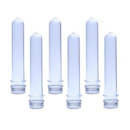 2021 Clear Plastic Test Tubes with Screw Caps, Candy bottle, Cosmetics Bottles, Bath Salt Containers, 25x140mm(40ml)