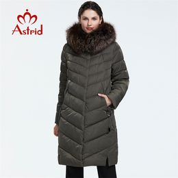 Astrid Winter arrival down jacket women with a fur collar loose clothing outerwear quality winter coat FR-2160 211018