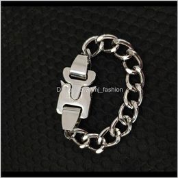 Link Jewelrybracelets HipHop Punk Rock Bracelets Brake Mens Bracelet Womens 21Cm Cuban Big Chunky Chain Jewellery Drop Delivery 2021 Lawmh