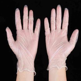 100pcs/lot Sale Transparent Disposable Pvc Gloves Dishwashing Kitchen Rubber Garden Universal for Home Cleaning