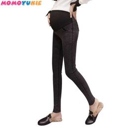 Trousers For Pregnant Women Clothes Elastic Waist Maternity Pants Abdominal Pregnancy Jeans Stretch Leggings Clothing Maternidad 210713
