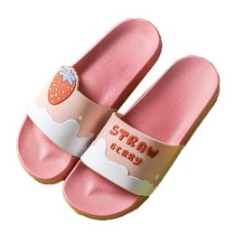 Slippers Women Summer Men Sandals Beach Slides Cartoon Fruits Avocado Flip Flops Non-slip Soft Sole Lovers Shoes