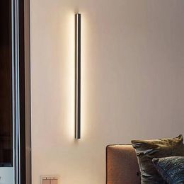 Wall Lamp Modern Luminaire Long For Living Room Bedroom El Indoor Decor Light Multiple Size Black Creative Fixture