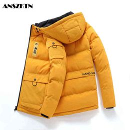 ANSZKTN new clothes with thick cotton-padded jacket a undertakes to Europe and the United States cotton male big yards coat Y1103