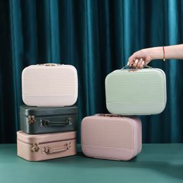 large cosmetic travel cases Canada - 2021 fashion cute makeup case portable makeup home storage box cosmetic bag large capacity travel toiletry bag travel case 220217