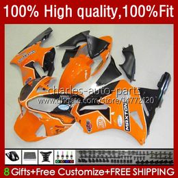 Injection Fairings For KAWASAKI NINJA ZX1200 ZX 12R 1200CC 1200 CC ZX1200C ZX 12 R 02-06 3No.38 ZX12R 02 03 04 05 06 ZX-12R 2002 2003 2004 2005 2006 OEM Body Kit orange black