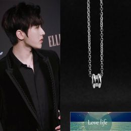 Punk Stainless Steel Geometric Pendant Necklace For Men Korean Fashion Simple Metal Unfading Chain Jewellery Wholesale Factory price expert design Quality Latest