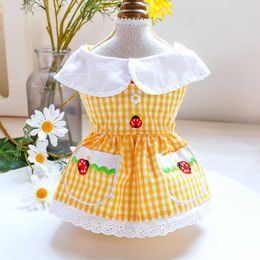 Dress Spring Summer Pets Outfits Clothes For Small Party Dog Skirt Puppy Pet Costume 196