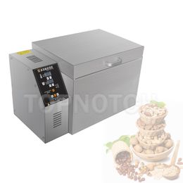 220V Walnut Kernel Roasting Machine Peanut Baking Equipment Cashew Processing Maker Bean Roaster