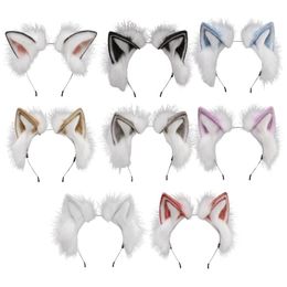 fancy ornament UK - Other Event & Party Supplies Womens Animal Cat Ears Hair Ornaments Lolita Plush Accessories Halloween Hoops Anime Cosplay Fancy Props