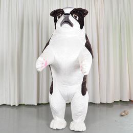 Mascot CostumesHuge Dog Mascot Inflatable Costume Stage Performance Props Cartoon Doll Costume Walking Halloween Suit Customization