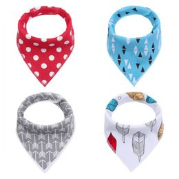 Old Cobbler Baby Pacify Bibs & Burp Cloths Double layer Cotton Triangle scarf Handkerchief Soothing saliva towel Wholesale