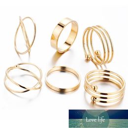 6 Pcs/Set Korea Personality Retro Alloy Toe Ring Gold Color Joint Ring Foot Ornaments Bijoux Bagues Femme Anillo Couple Jewelry