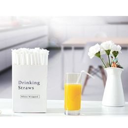 Disposable Dinnerware Pregnant Women Babies Can Use Transparent Beverage Straws Plastic Household Independent Packaging