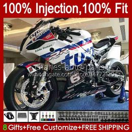 100%Fit Injection Mould For BMW S-1000RR S1000-RR S 1000RR 2019-2021 Bodywork 21No.145 S1000 S-1000 Body S 1000 RR 2019 2020 2021 S1000RR 19 20 21 OEM Fairing Factory Blue