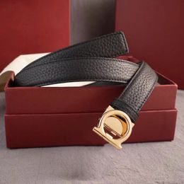 Fashion Buckle Genuine Leather Belts For Men Women Designer Luxury Brand High Quality Black Belt Mens Female Dress Jeans Strap With Box