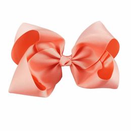 15 Colour 8 inch Bowknot Hairbands Solid Hair Bows Kid Girls Headwear Baby Girls Hair Accessories With Alligator