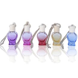 8ml Empty Refillable Perfumes Packaging Bottles Creative Car glass perfume bottle aromatherapy Pendant A217273