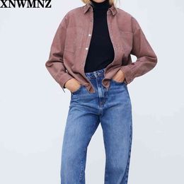 Women Solid Corduroy Batwing Sleeve Vintage Blouse Turn-Down Collar Loose Top Button Up PINK Shirt Feminina Blusa overshirt 210510