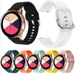 22mm 20mm Silicone Watchband Strap for Samsung Galaxy Watch ACTIVE 42mm Striped Replacement Bracelet Band Huami Amazfit Bip/Amazfit 2